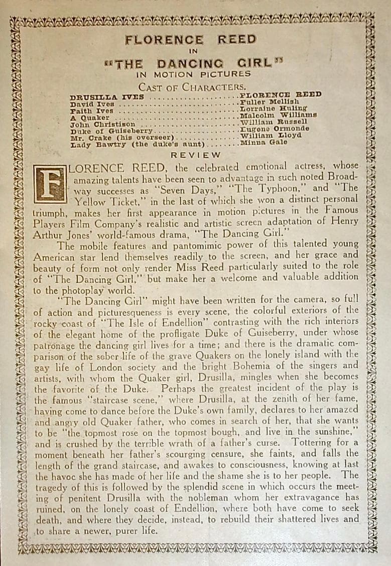 The Dancing Girl photo