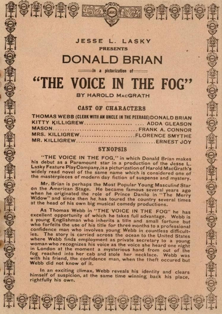 The Voice in the Fog photo