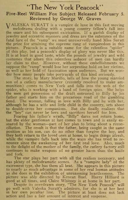 The New York Peacock