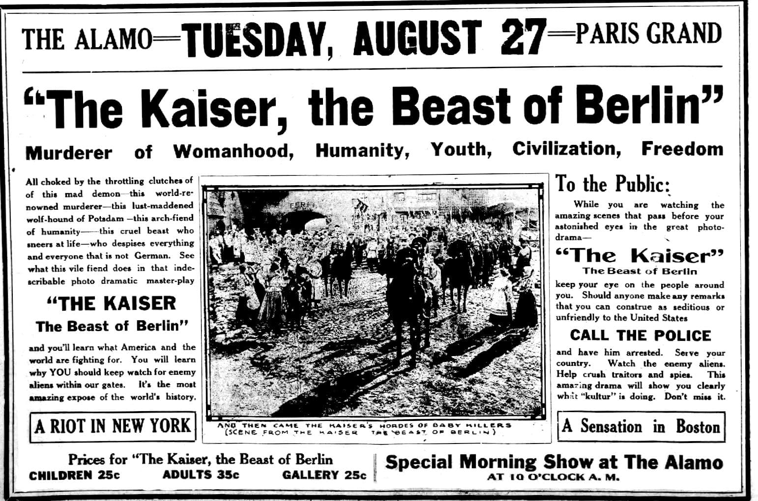The Kaiser, the Beast of Berlin photo