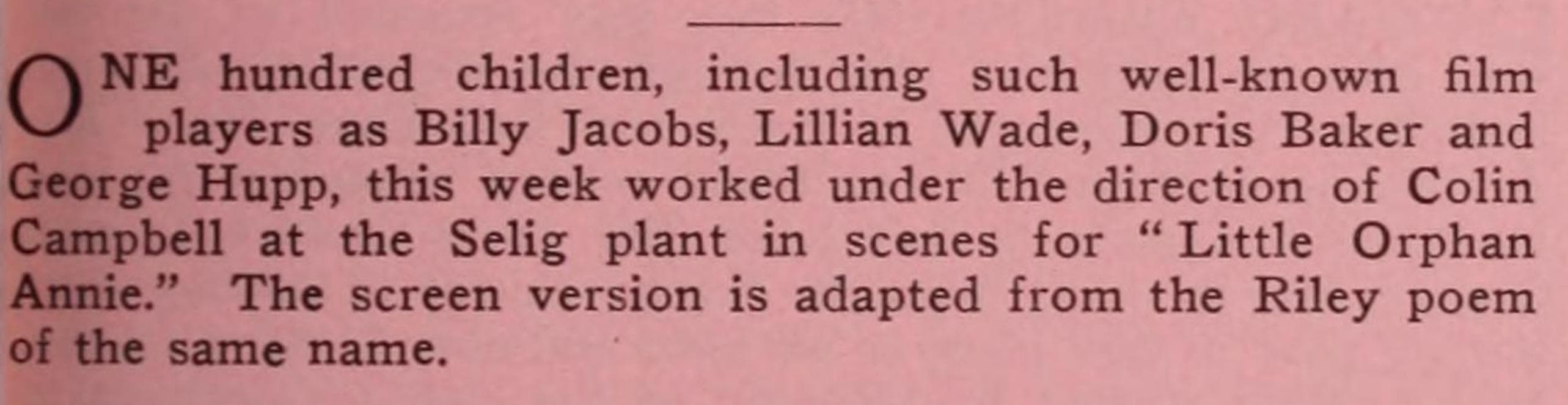 Little Orphant Annie