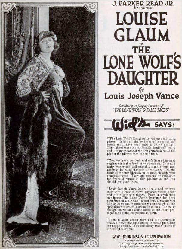 The Lone Wolf's Daughter