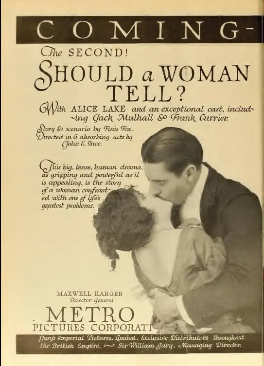 Should a Woman Tell?