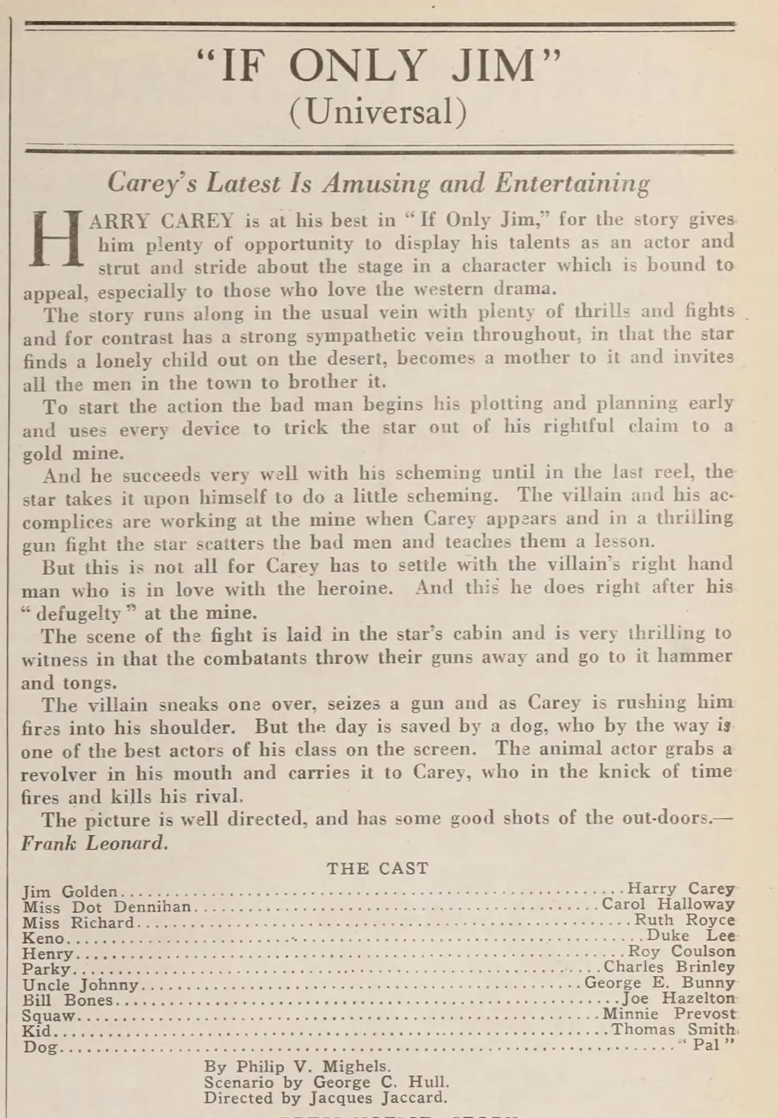 'If Only' Jim