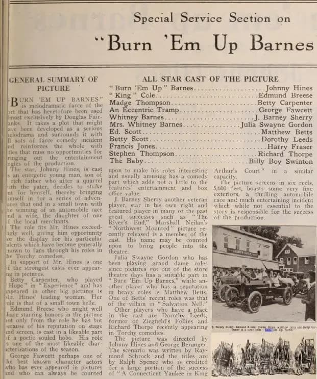 Burn 'Em Up Barnes photo