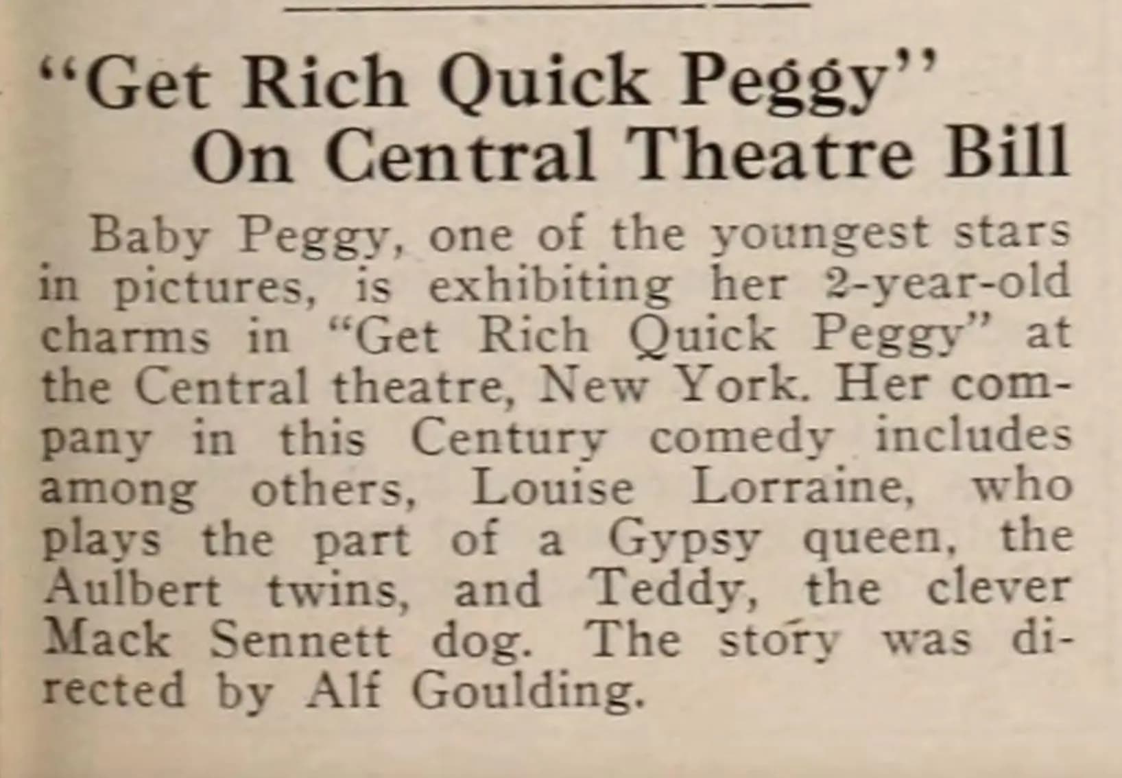 Get-Rich-Quick Peggy