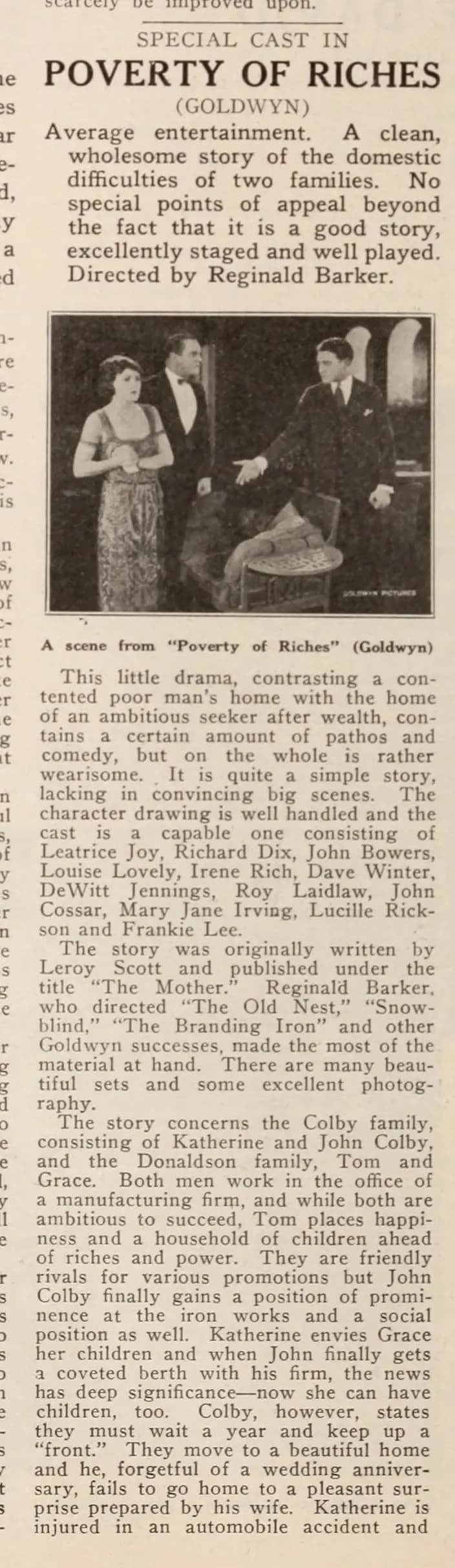 The Poverty of Riches photo