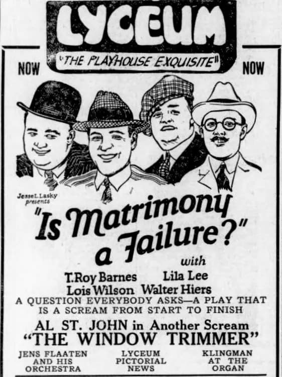 Is Matrimony a Failure?