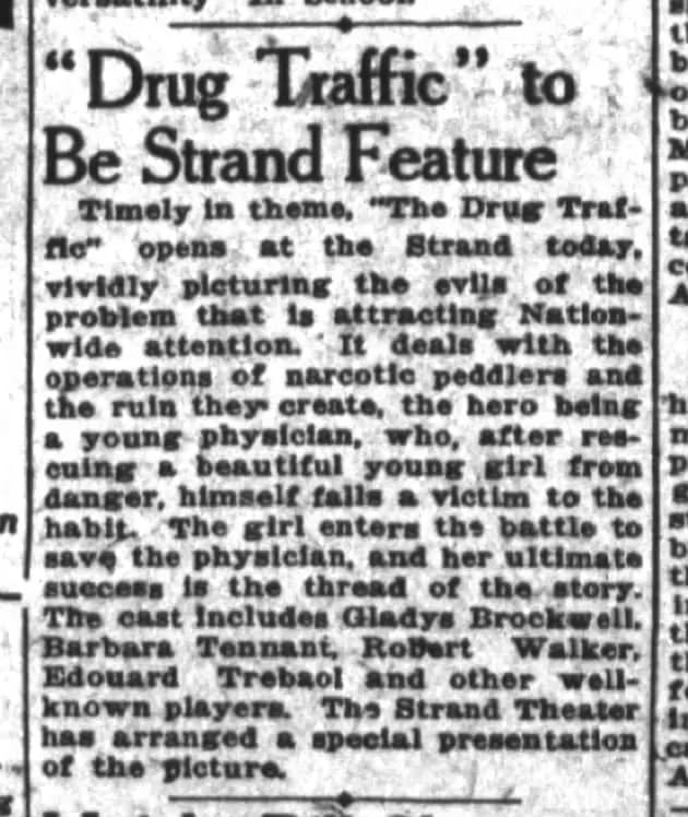 The Drug Traffic