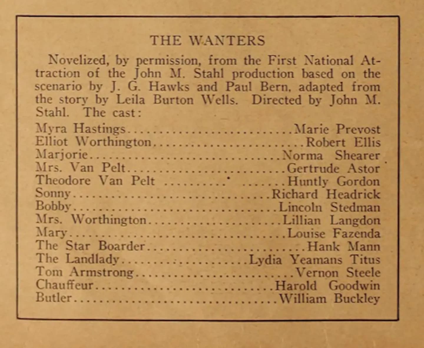 The Wanters