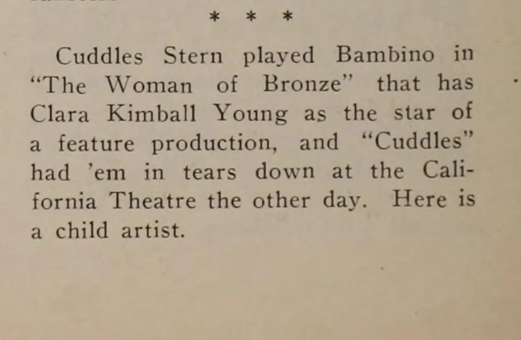 The Woman of Bronze