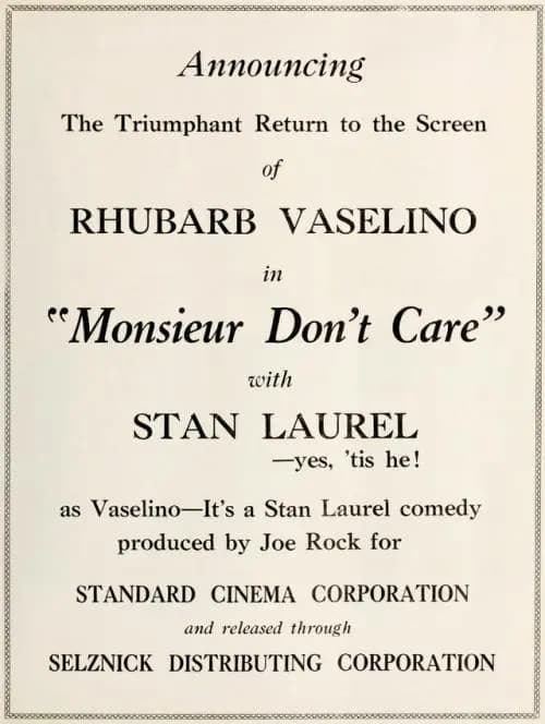 Monsieur Don't Care