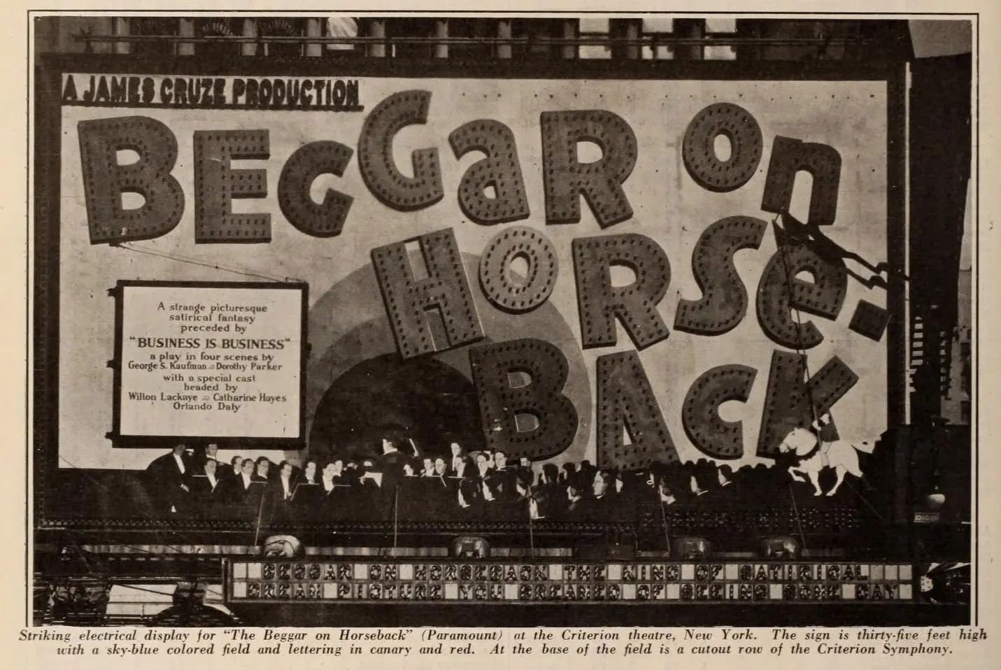 Beggar on Horseback photo