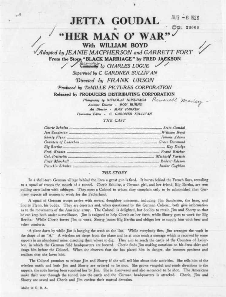 Her Man o' War photo