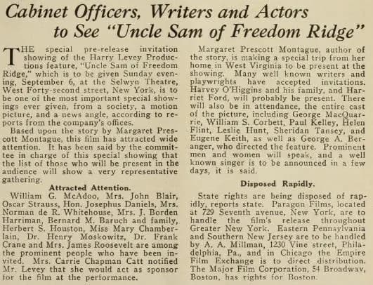 Uncle Sam of Freedom Ridge