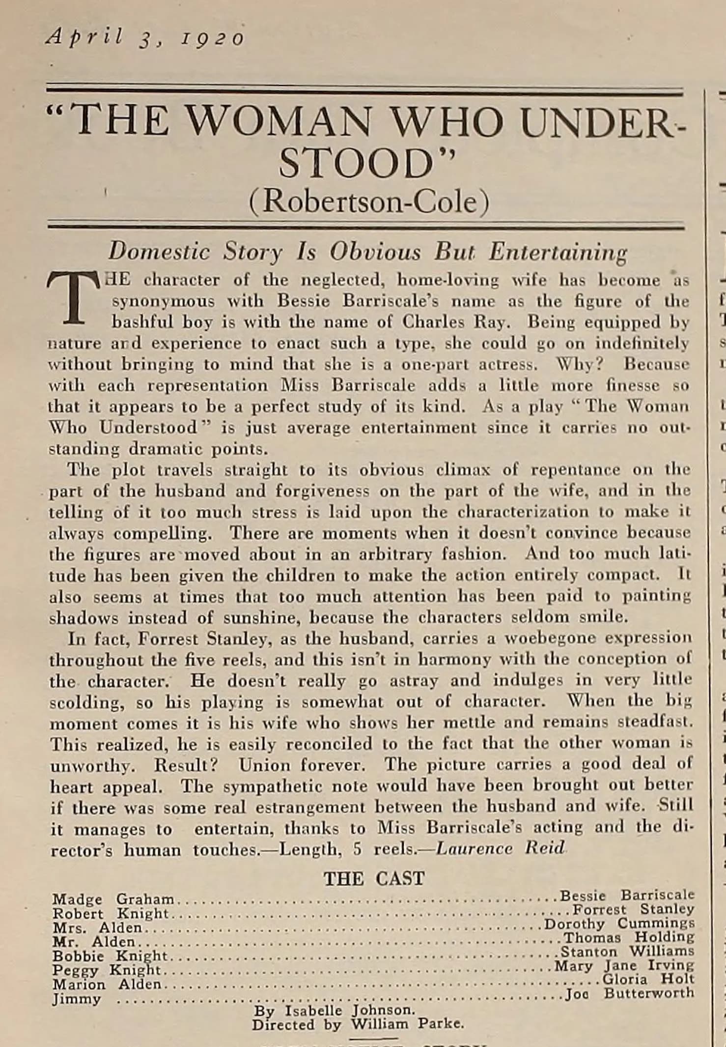 A Woman Who Understood