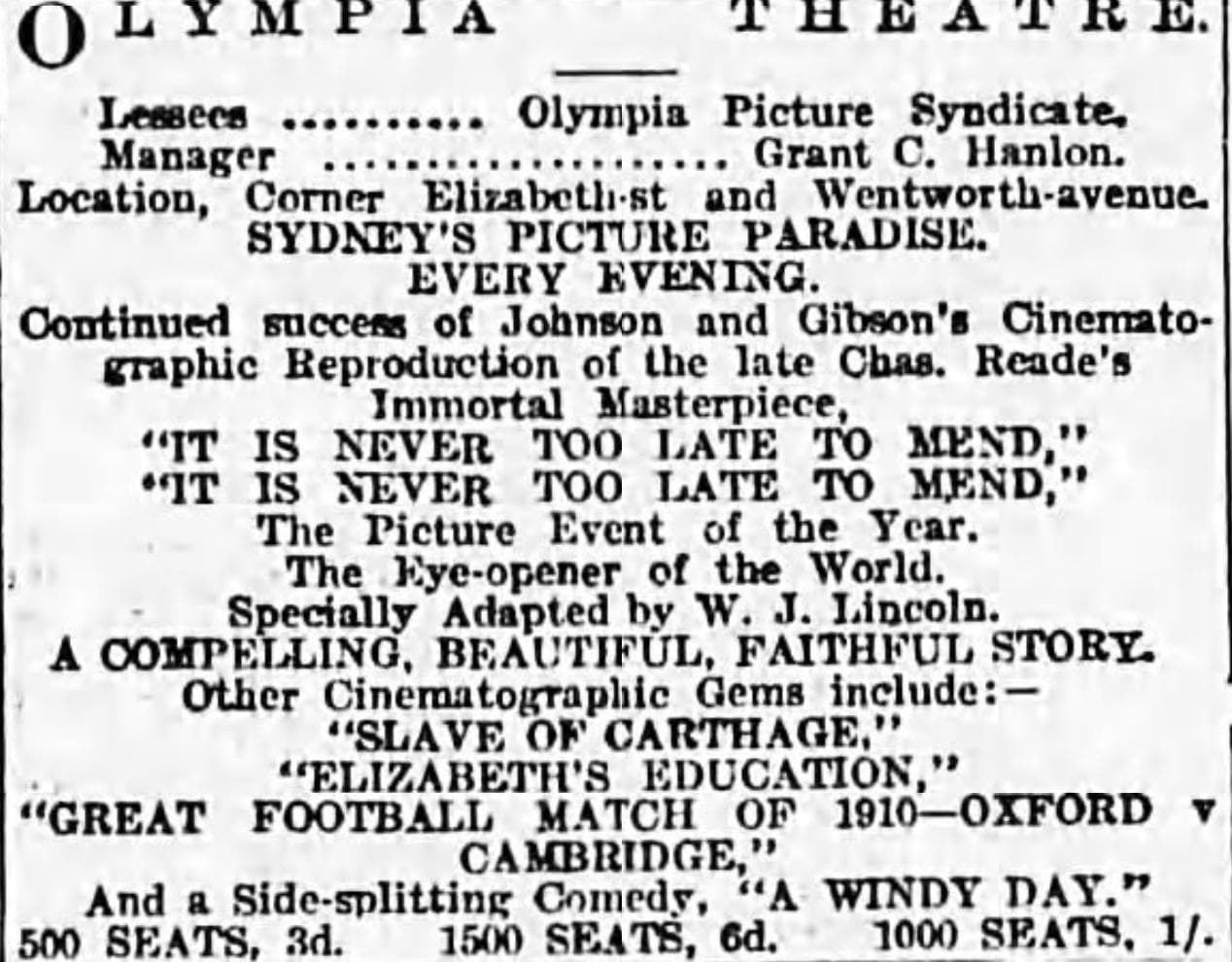 It Is Never Too Late to Mend photo