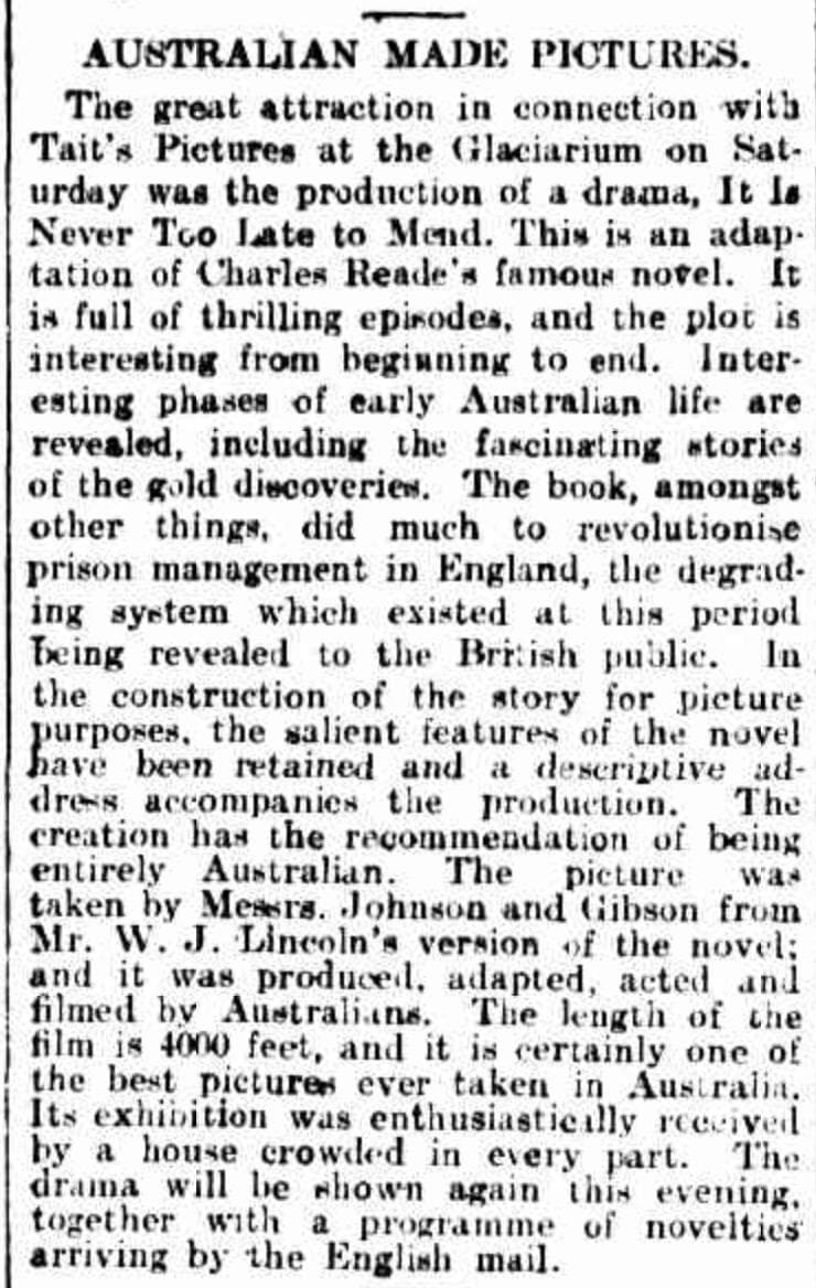 It Is Never Too Late to Mend photo