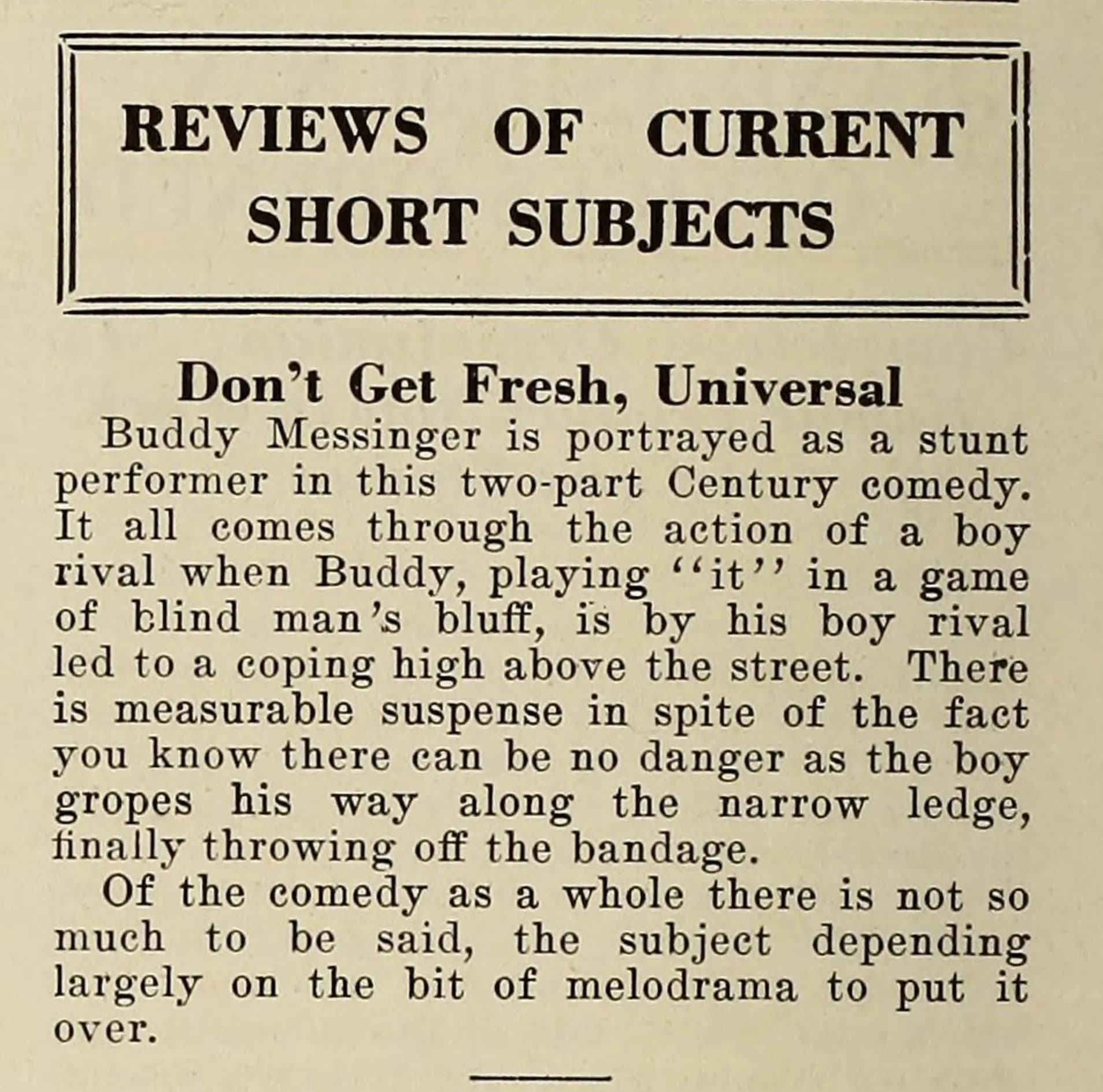 Don't Get Fresh