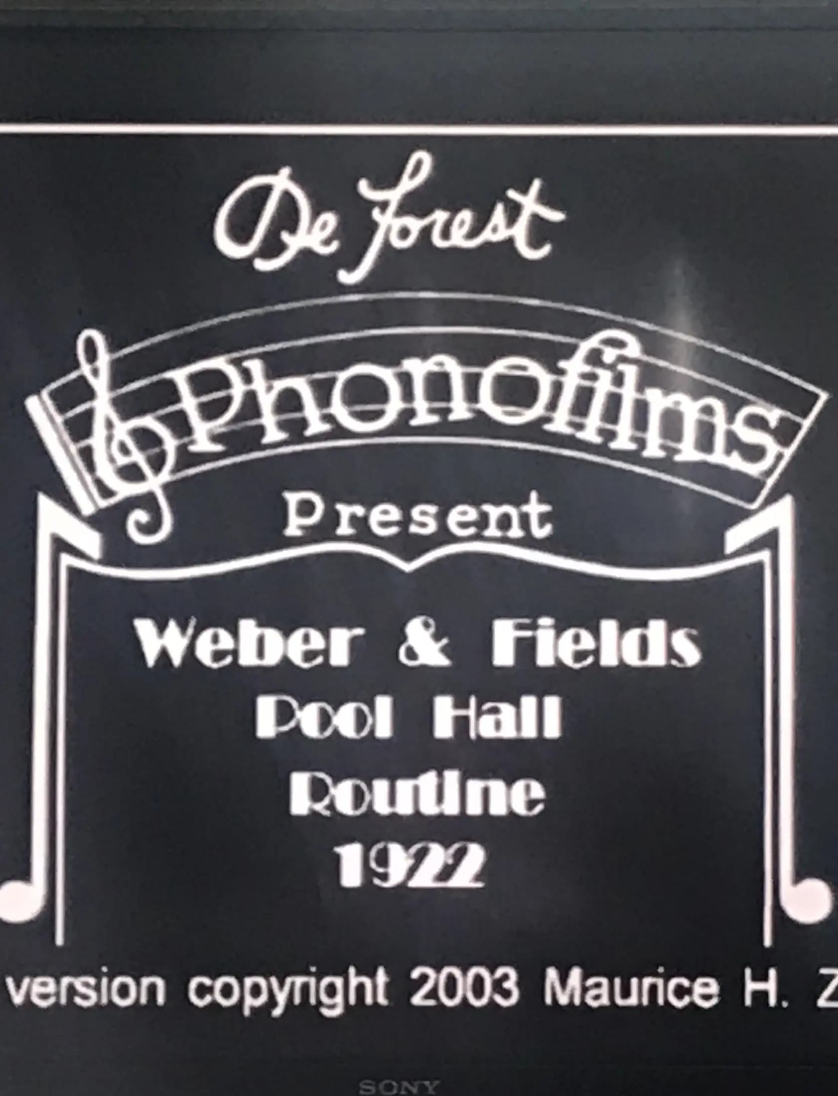 Weber and Fields
