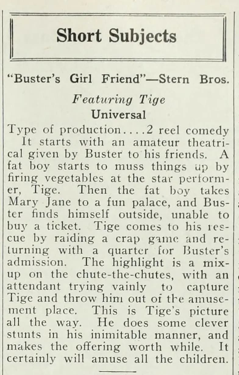 Buster's Girl Friend
