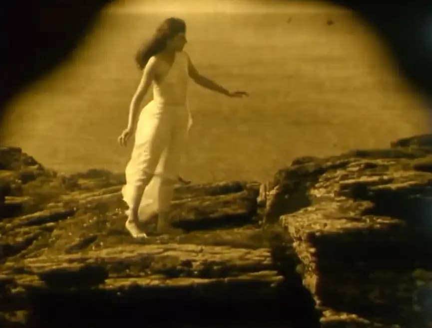 Nude Woman by Waterfall photo