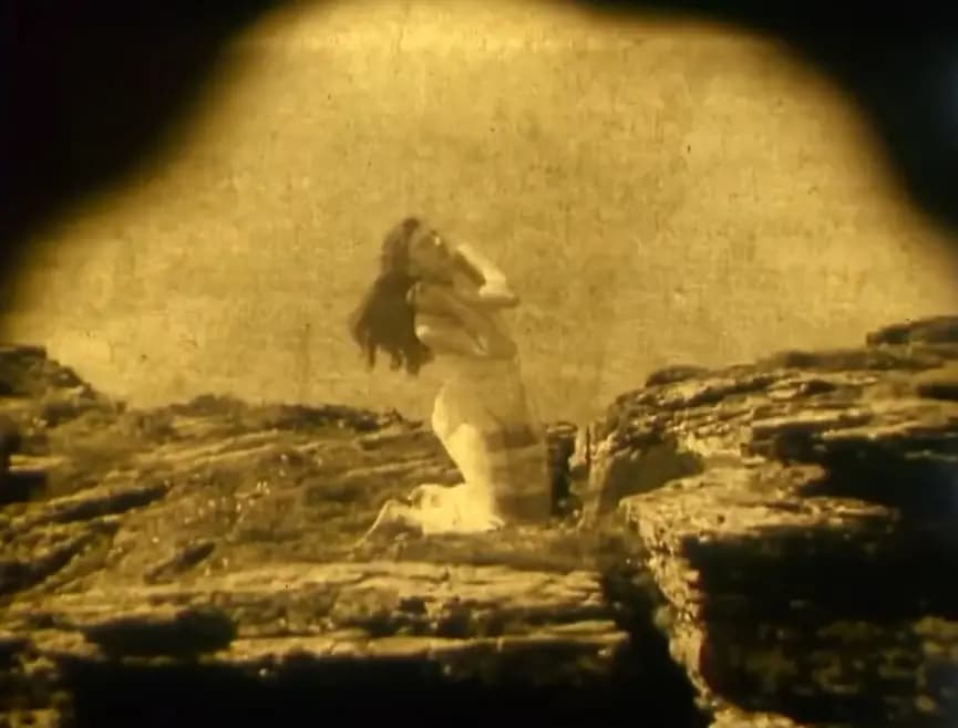 Nude Woman by Waterfall photo