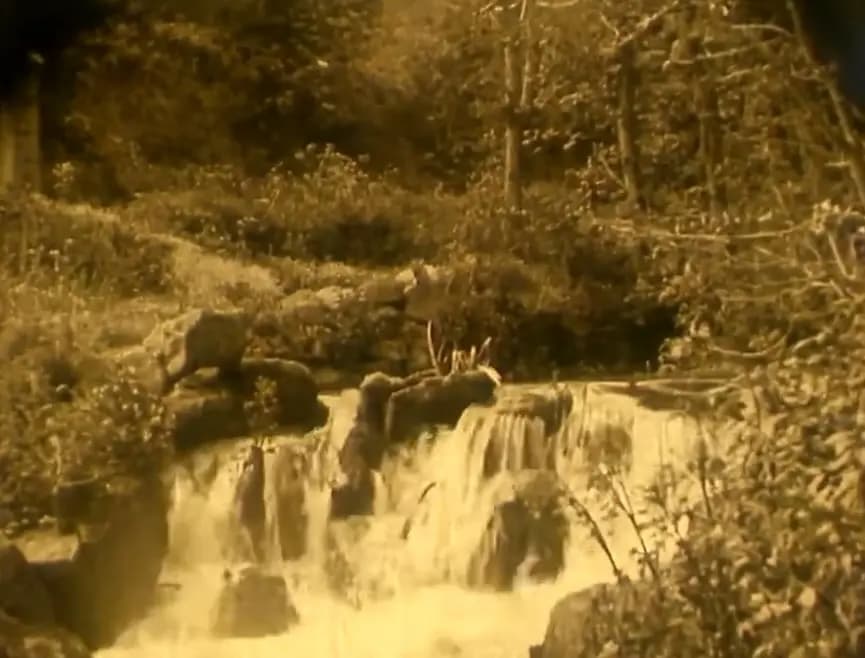 Nude Woman by Waterfall photo