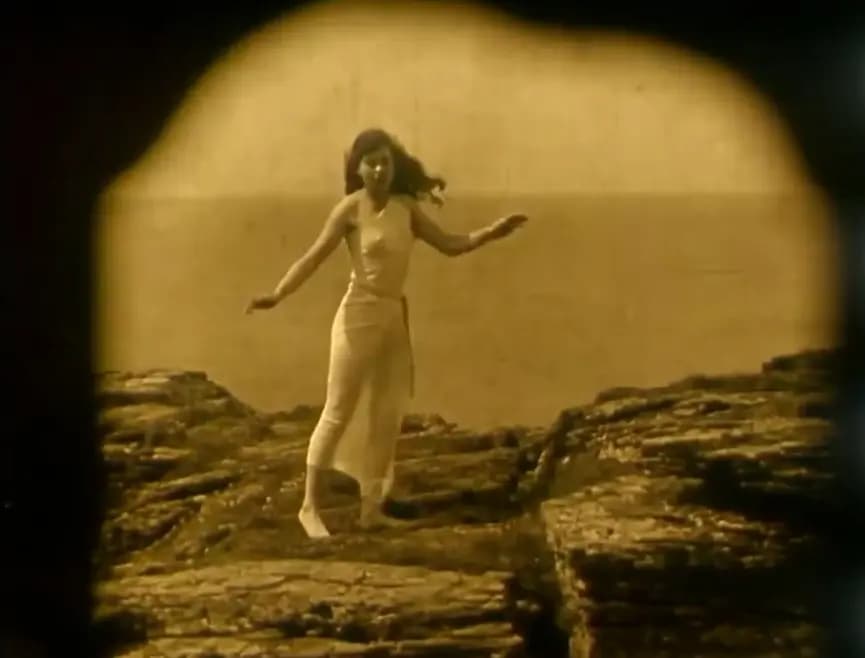 Nude Woman by Waterfall photo