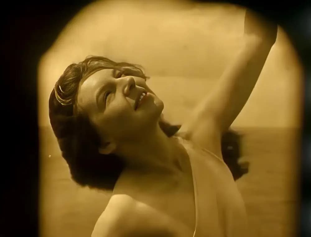 Nude Woman by Waterfall