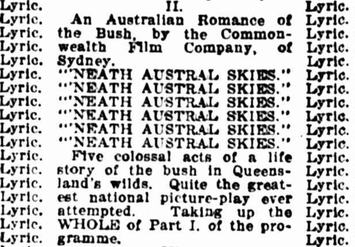 'Neath Austral Skies