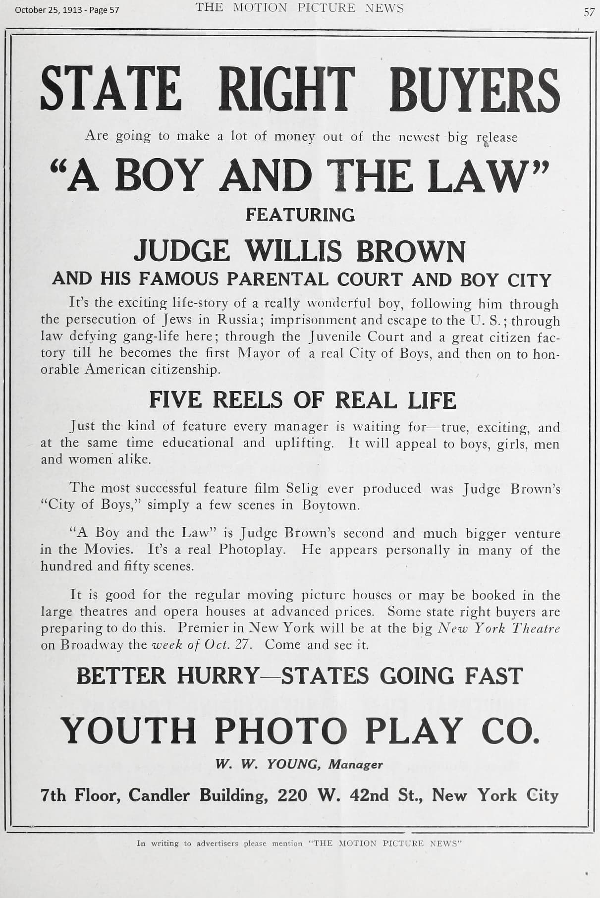 A Boy and the Law