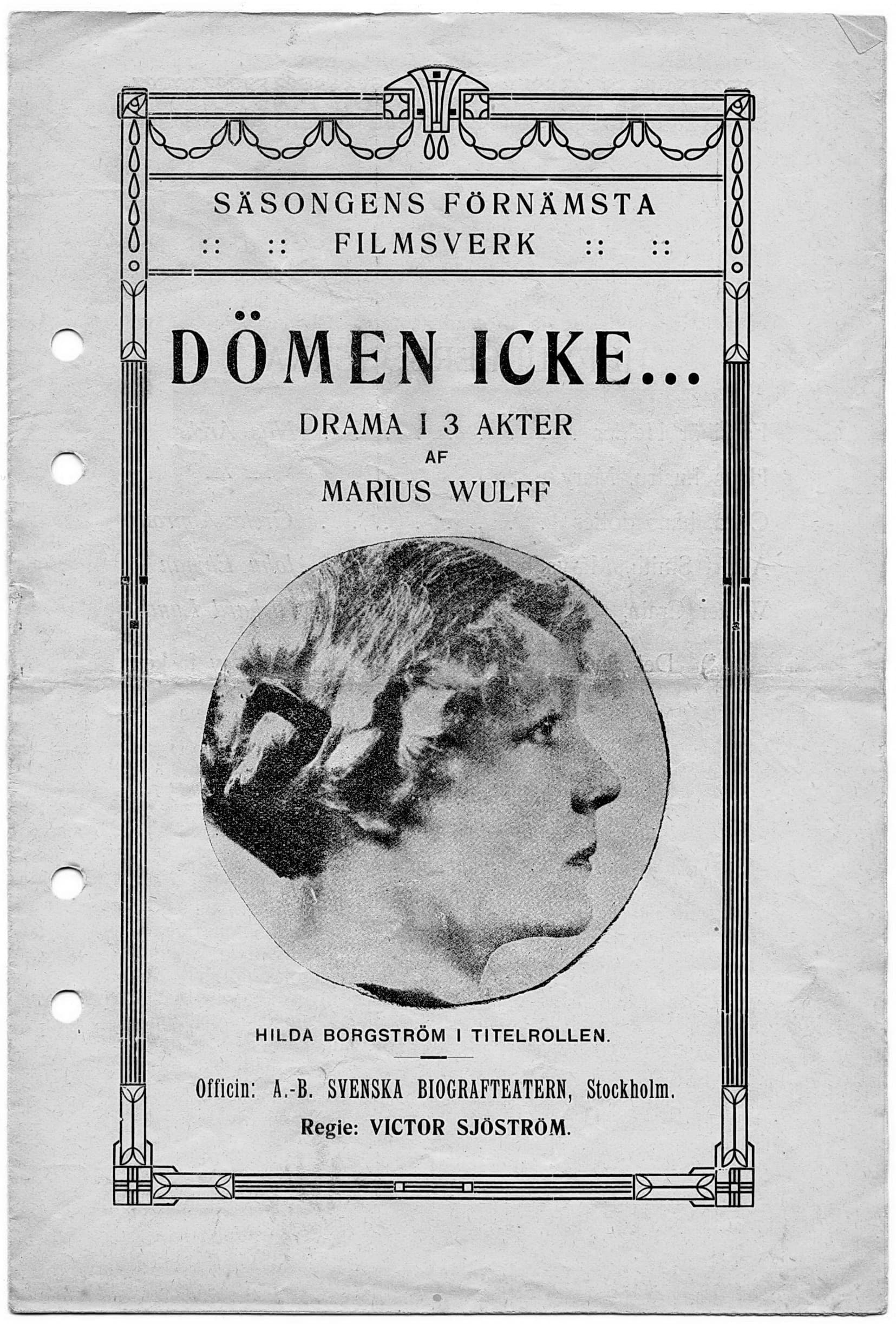 Judge Not poster – Cult Cinema