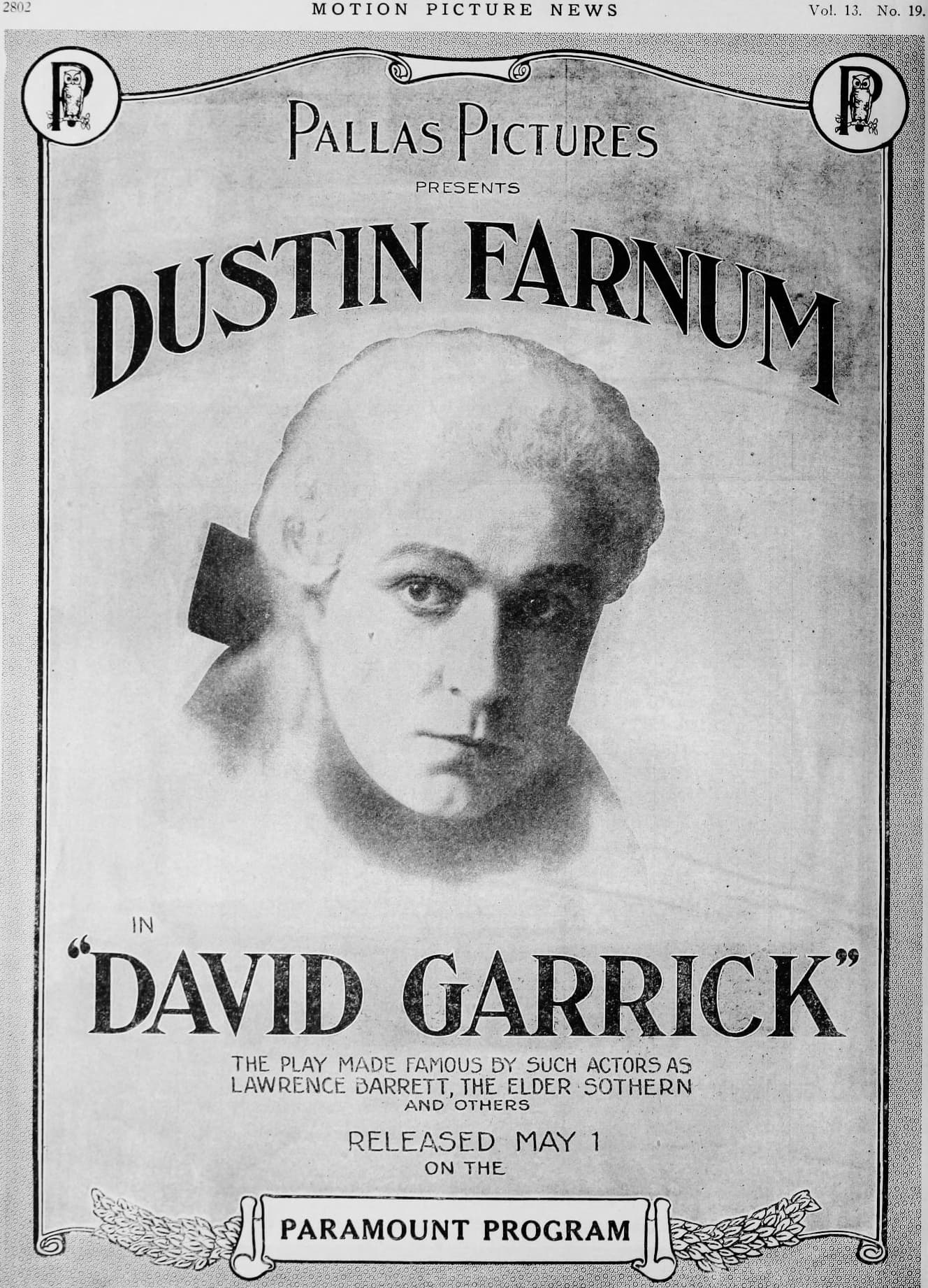 David Garrick poster – Cult Cinema