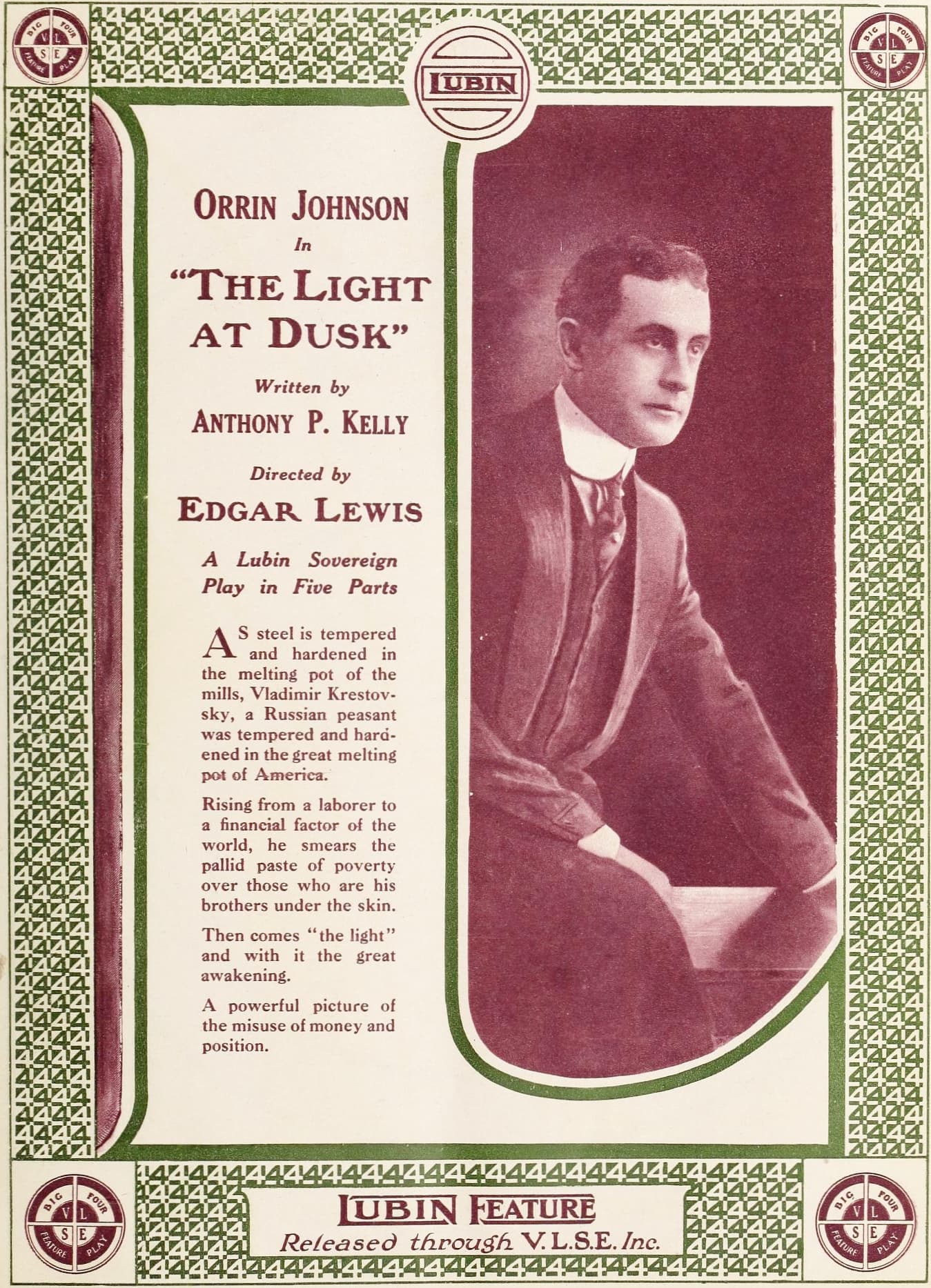 The Light at Dusk (1916) film backdrop
