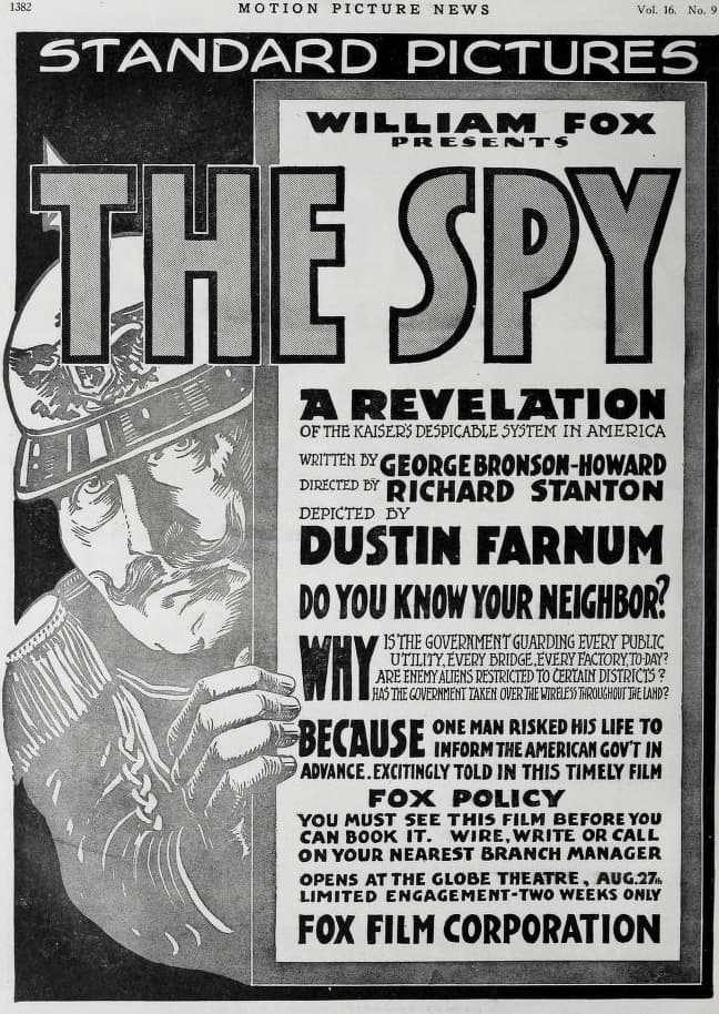 The Spy (1917) film backdrop