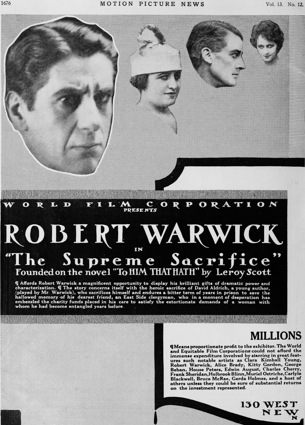 The Supreme Sacrifice poster – Cult Cinema