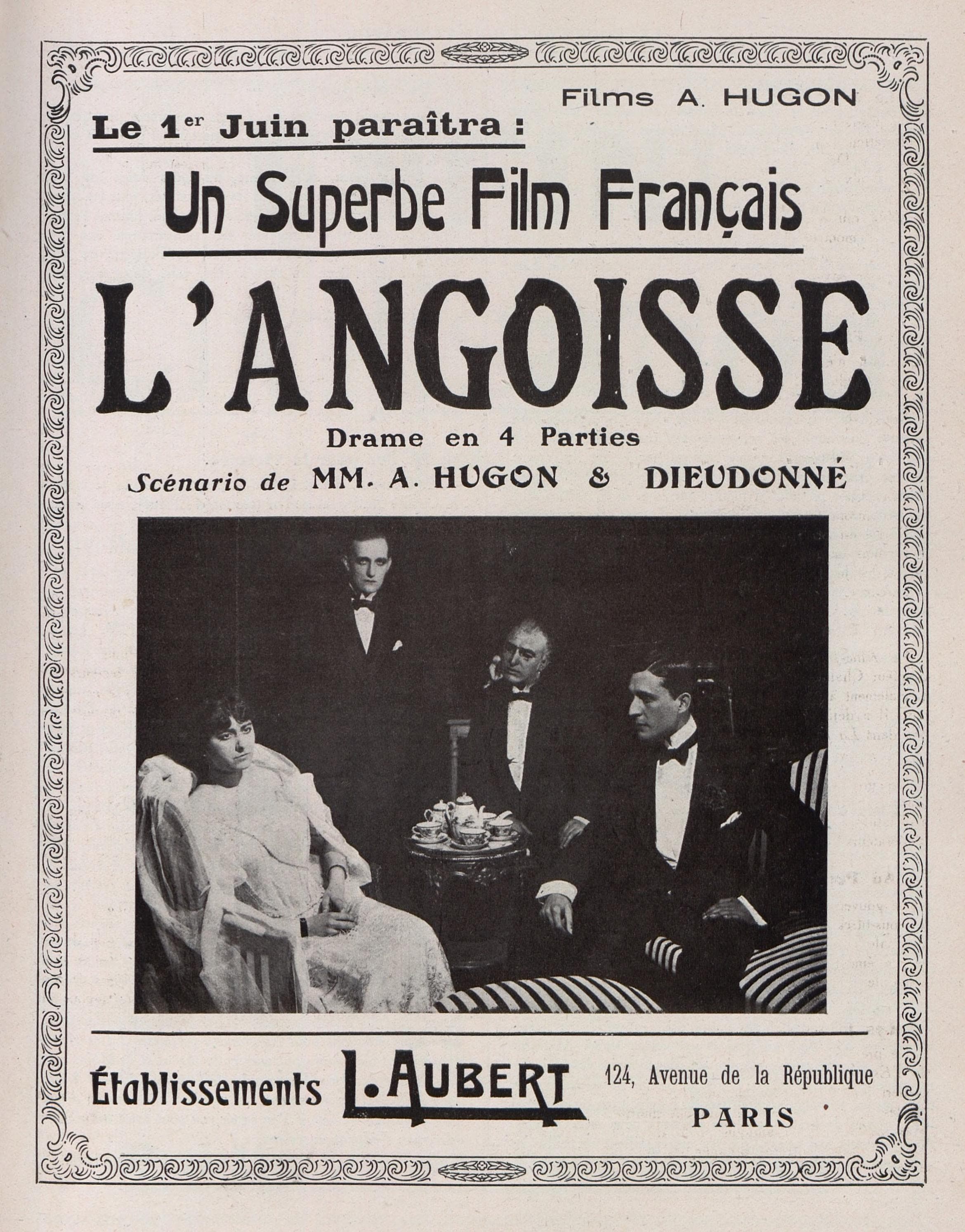 Angoisse poster