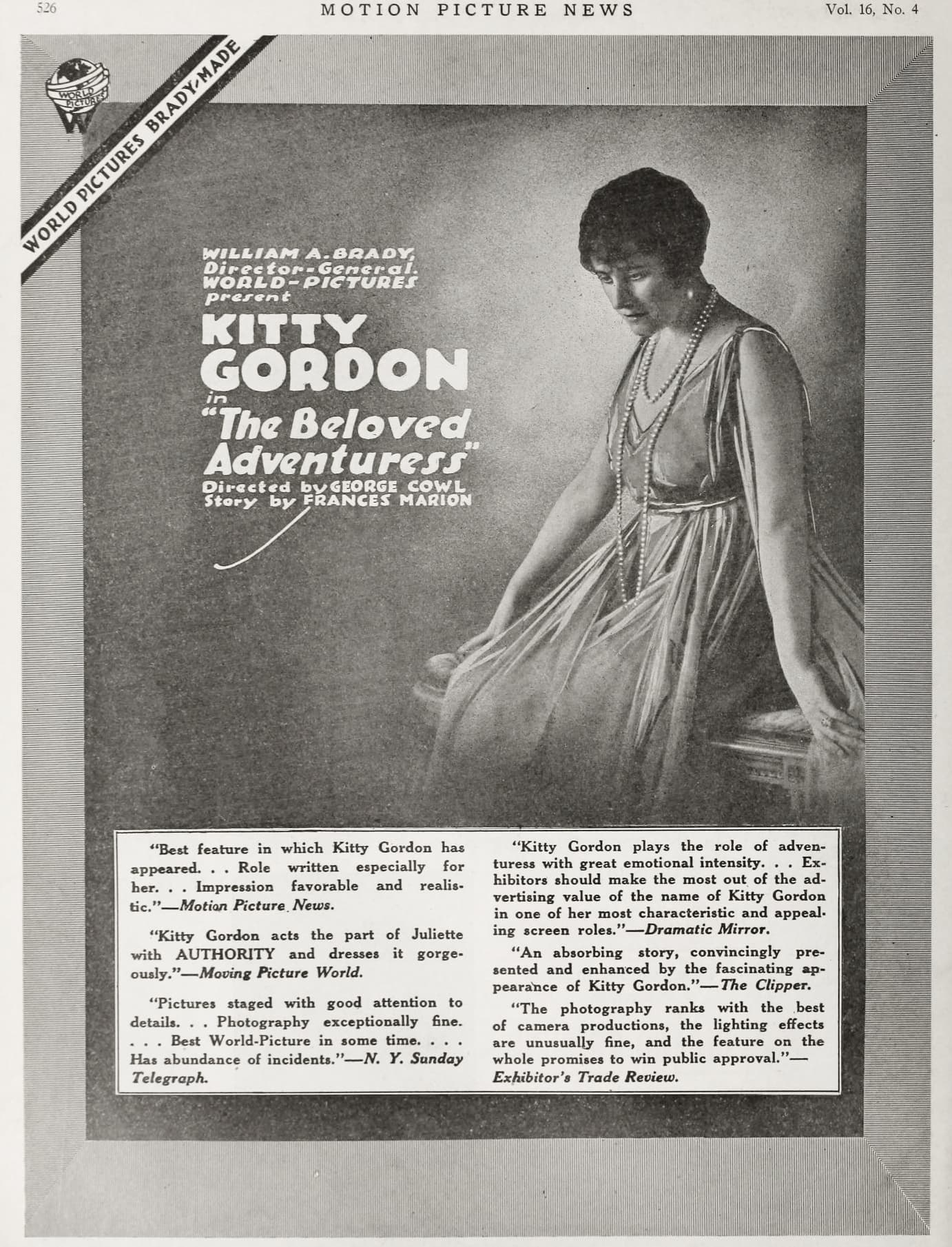 Beloved Adventuress poster – Cult Cinema