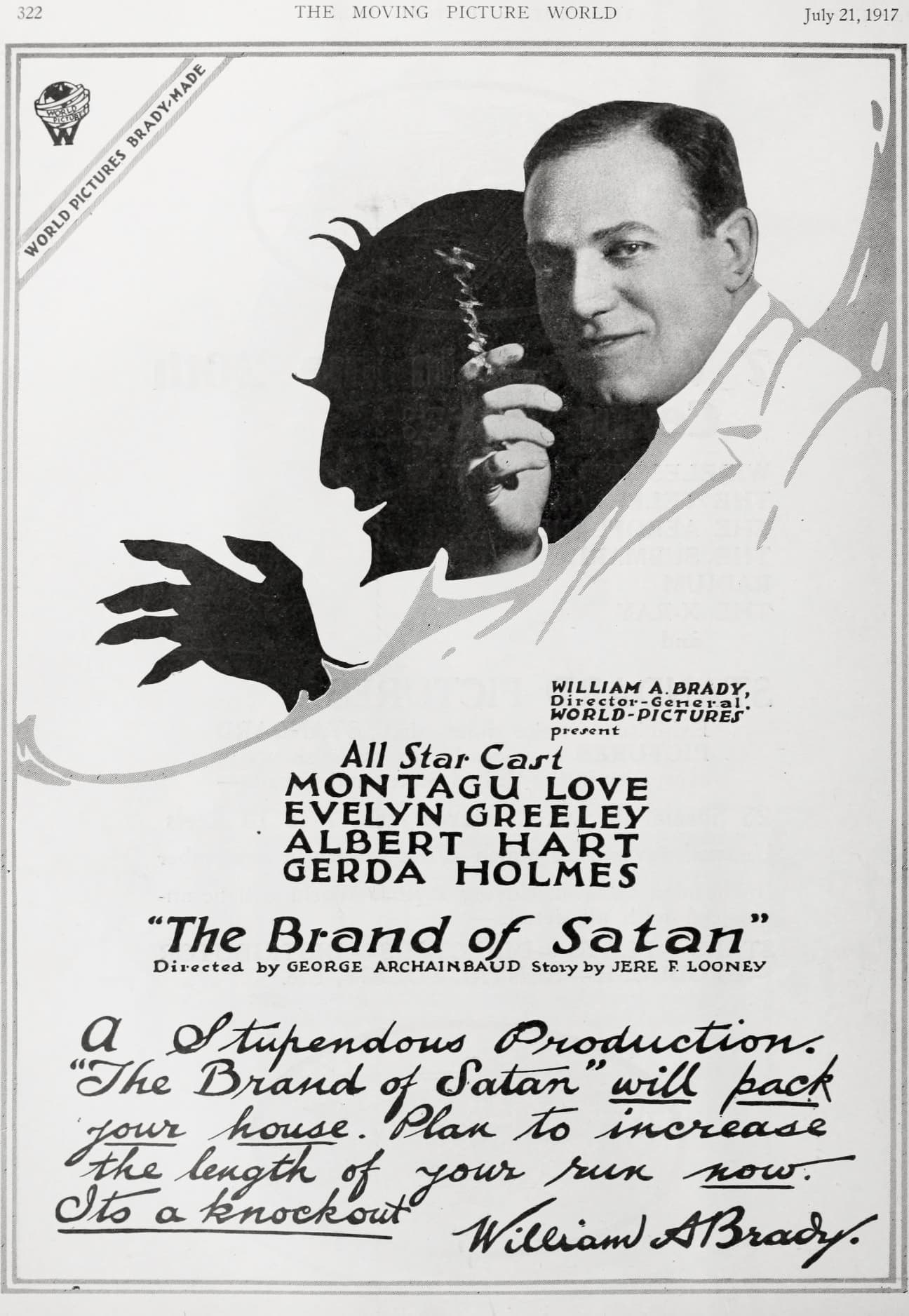 The Brand of Satan (1917) film backdrop