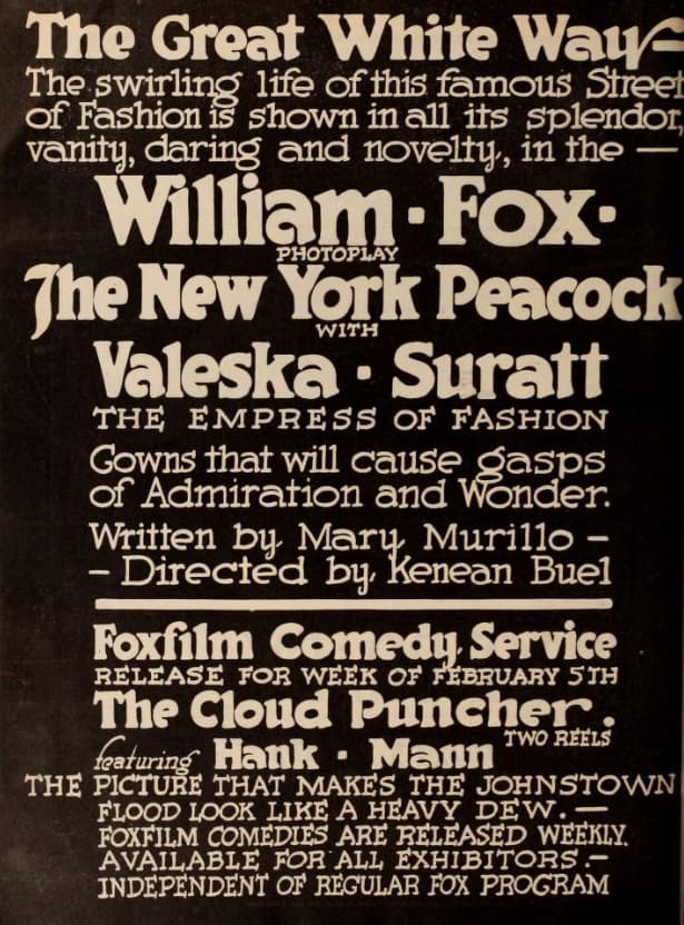 The New York Peacock poster