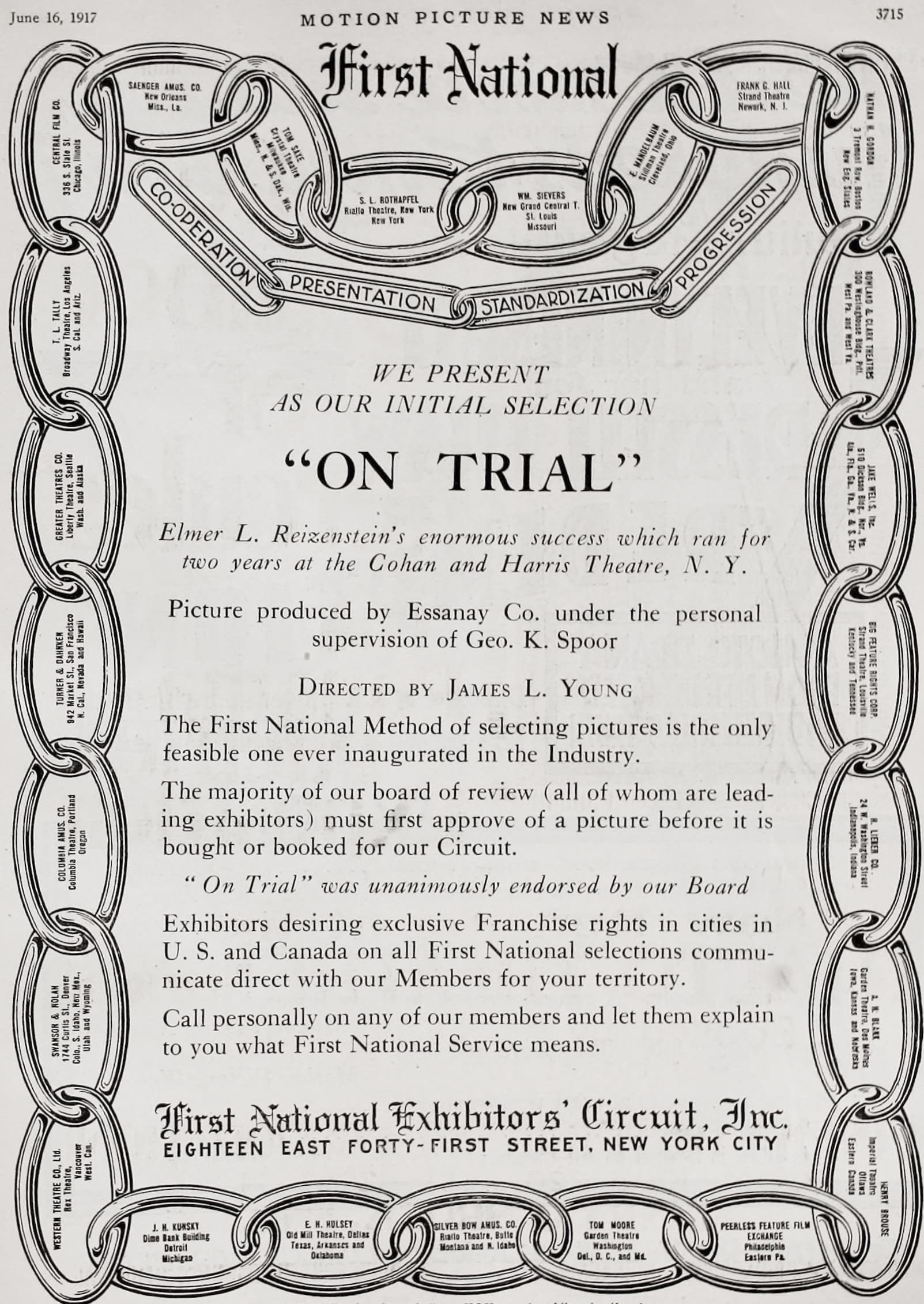 On Trial poster – Cult Cinema