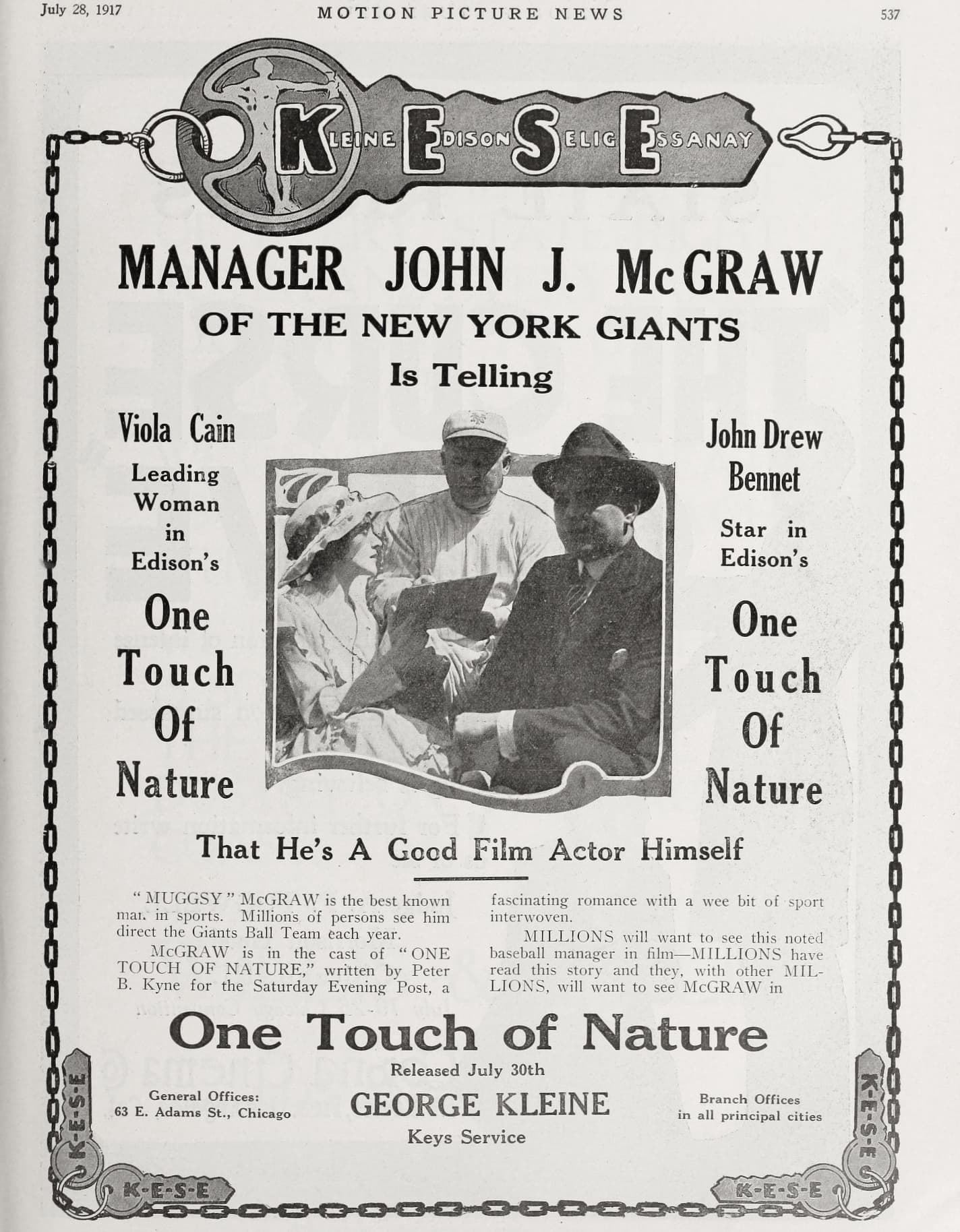 One Touch of Nature (1917) film backdrop