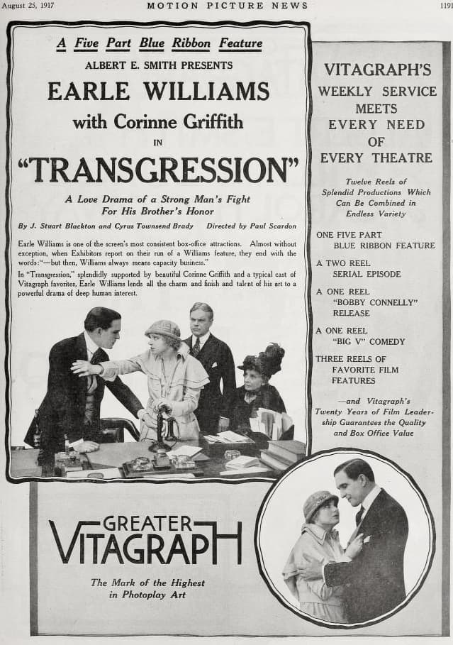 Transgression (1917) film backdrop