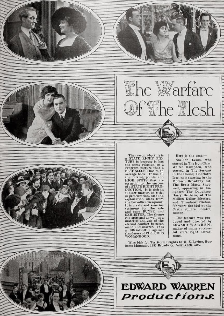 The Warfare of the Flesh (1917) film backdrop