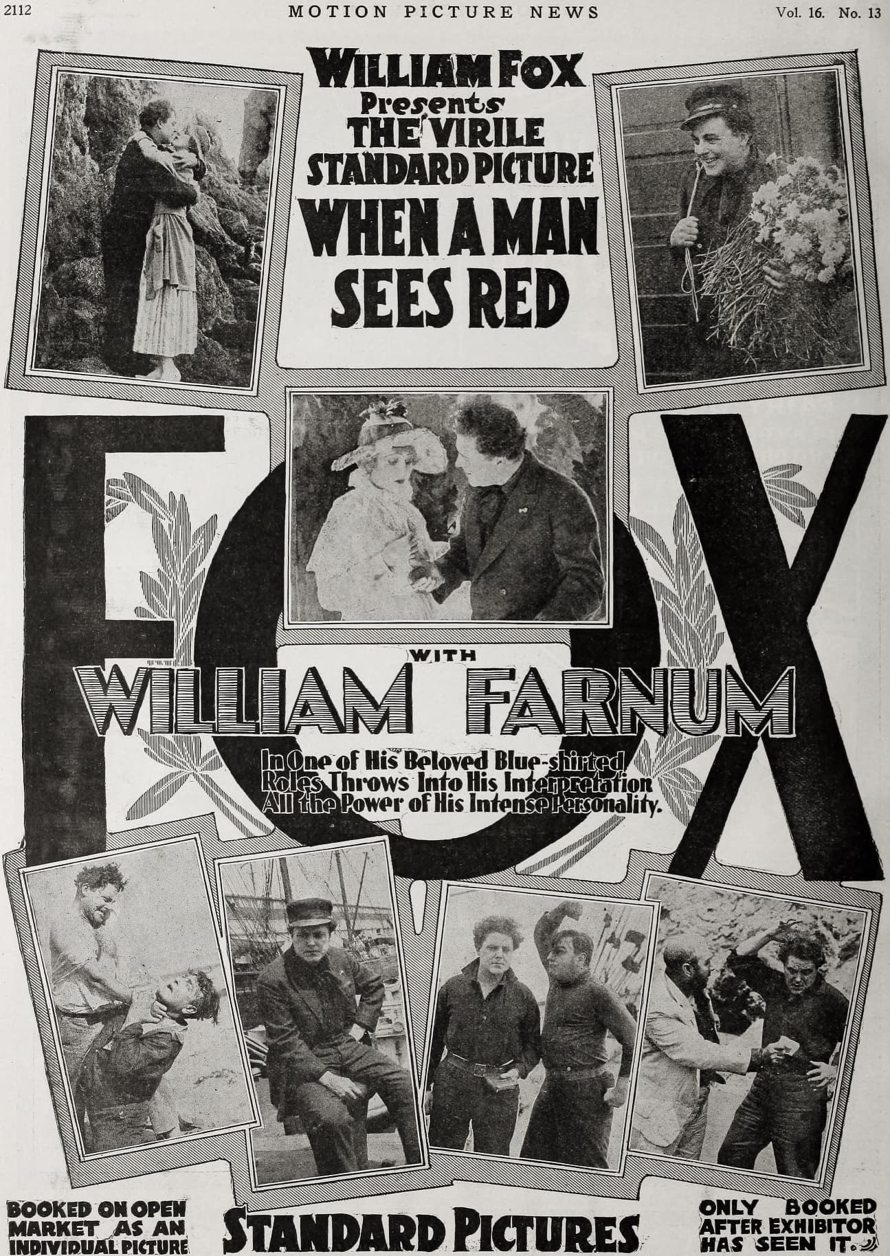 When a Man Sees Red (1917) film backdrop