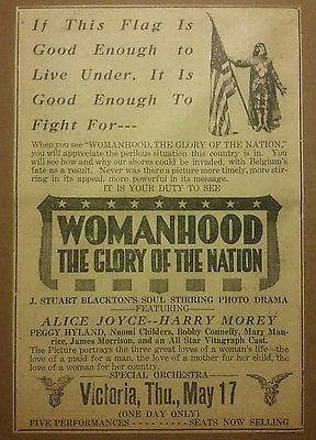 Womanhood, the Glory of the Nation poster