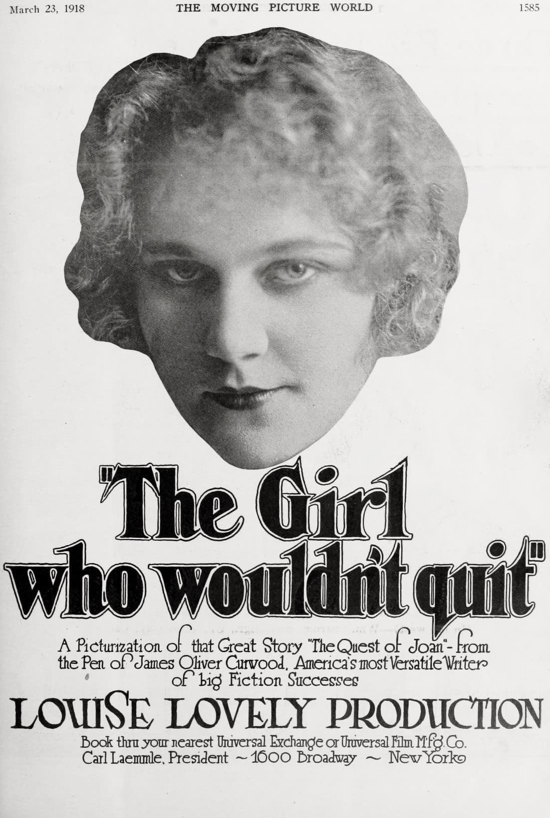 The Girl Who Wouldn't Quit poster