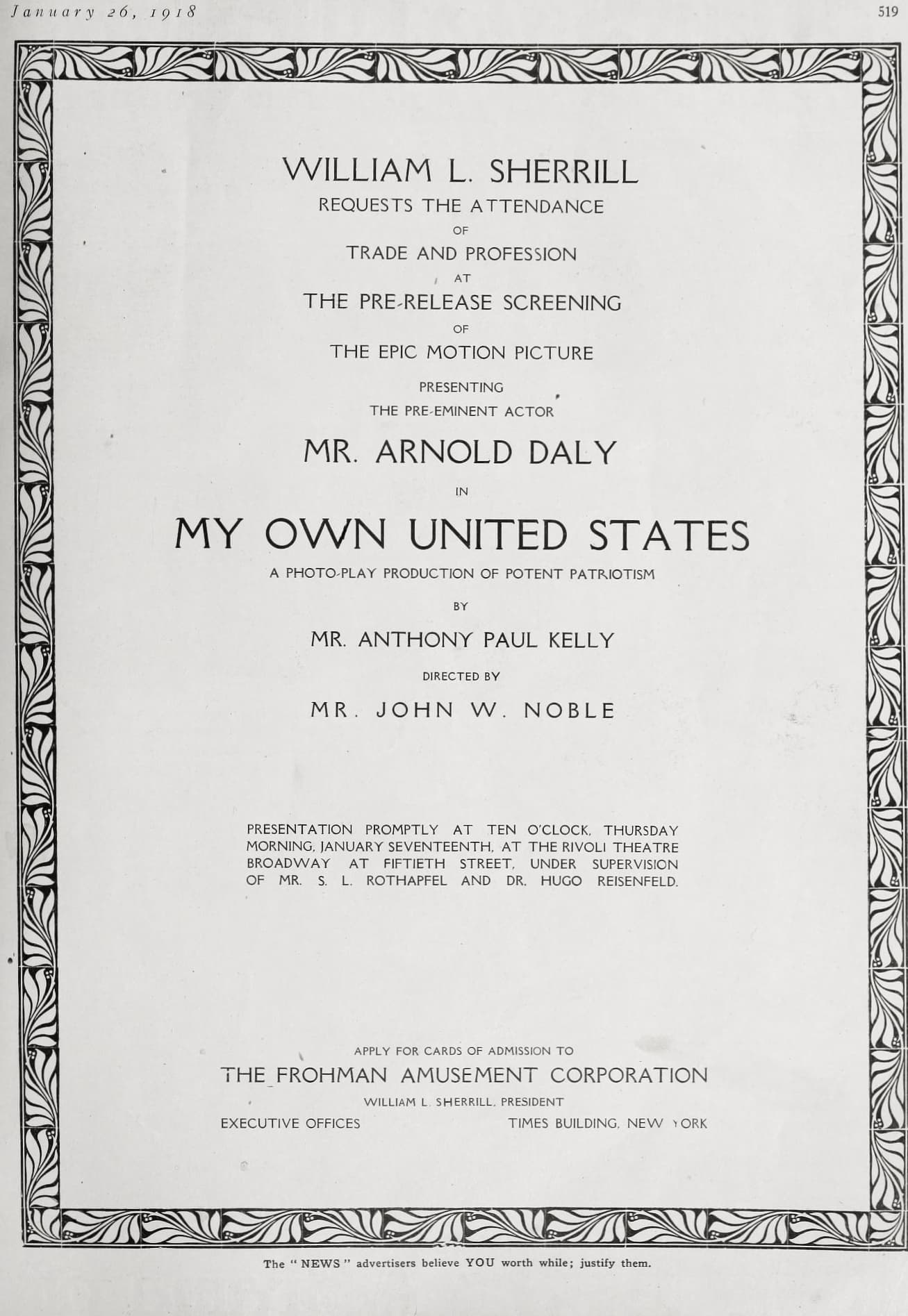 My Own United States poster – Cult Cinema