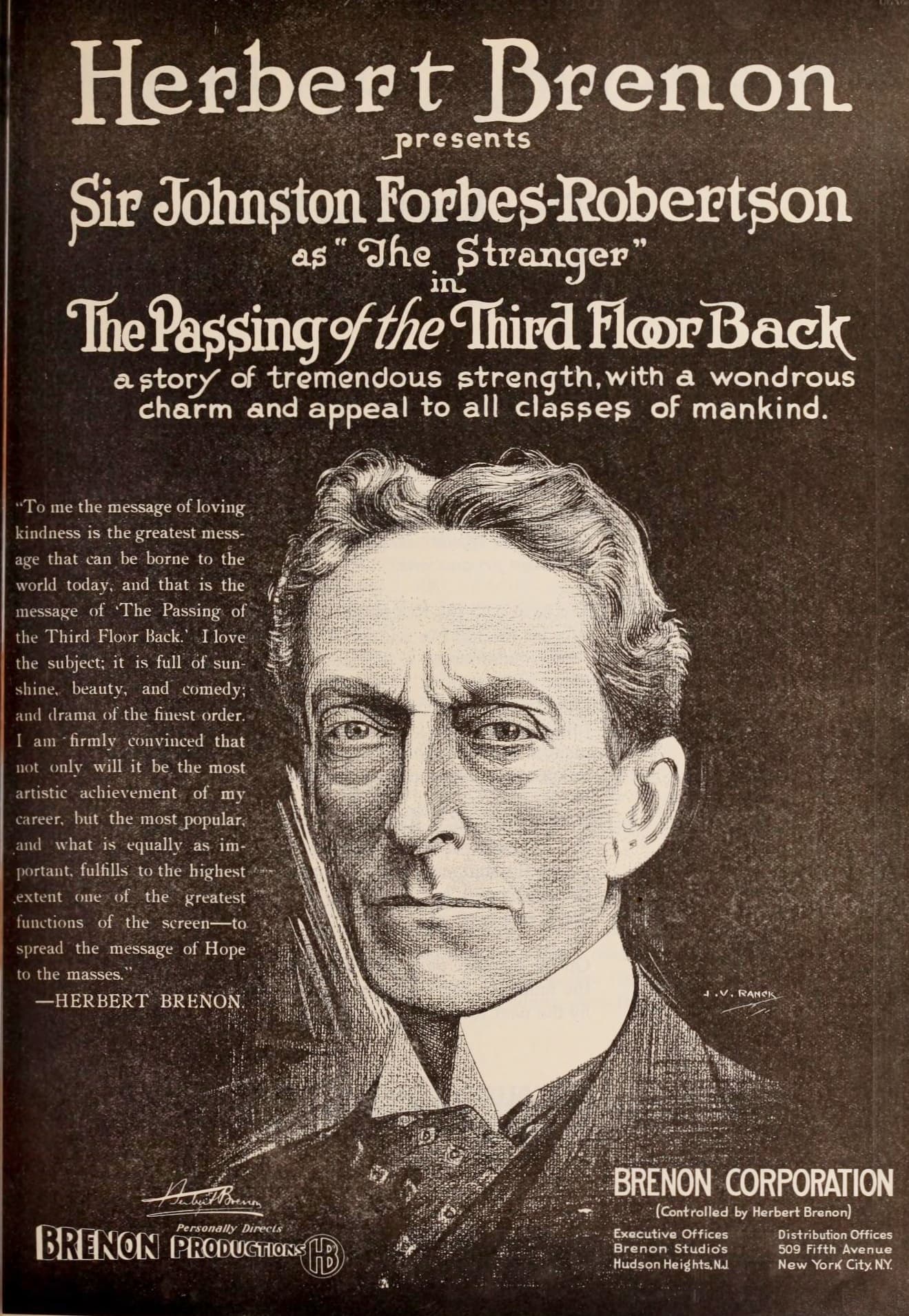 The Passing of the Third Floor Back (1918) film backdrop